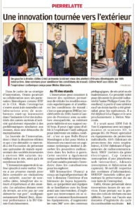 La provence illustre son article sur la journée innovation ORANO Tricastin par une photo de notre exosquelette